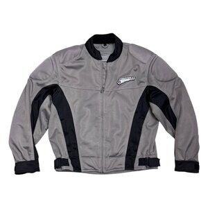 FIRST GEAR Mesh Textile Padded Protective Riding Motorcycle Jacket Mens Large